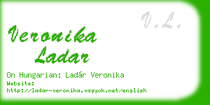 veronika ladar business card