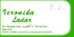 veronika ladar business card